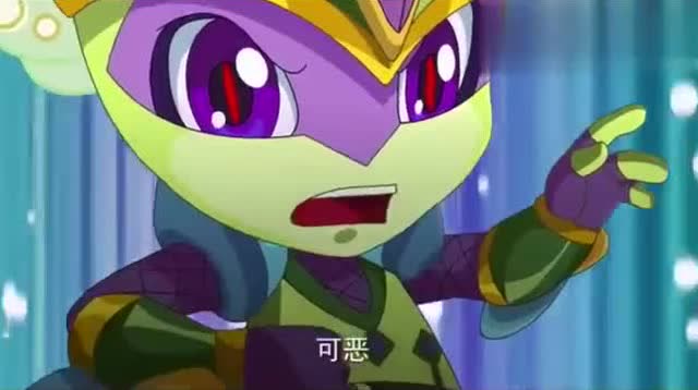 木奇灵之绿影战灵:小葵用身体帮灵希公主挡住了闪闪的攻击,有趣