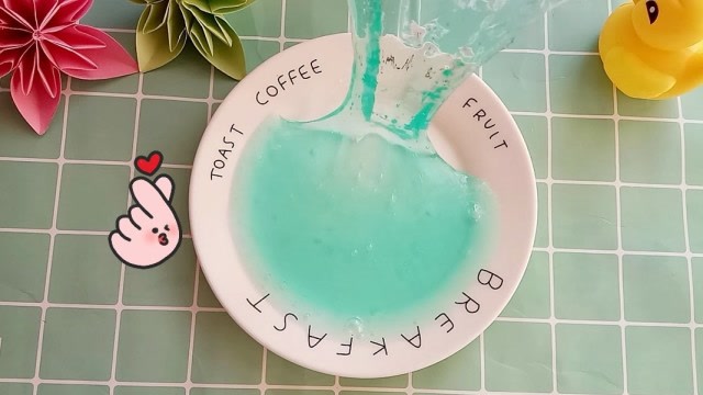 怎样做无瓜尔胶不粘手的假水?快速成型不易起泡,好玩无硼砂