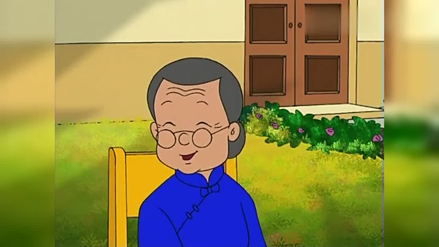 原来这个就是大头的奶奶呀,奶奶居然还会剪窗花呀