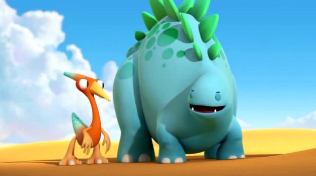 《恐龙乐园 》一只龙独处,蹦蹦跳跳好快乐