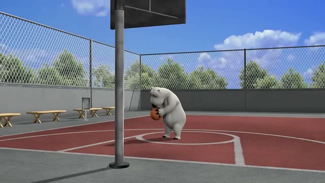 倒霉熊益智早教动画: 打篮球