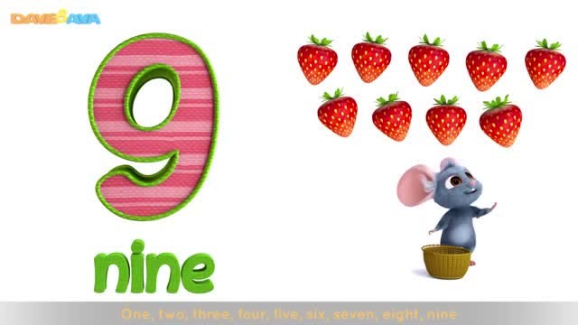 number song 训练宝宝数数 1到10 经典英文儿歌 dave and ava