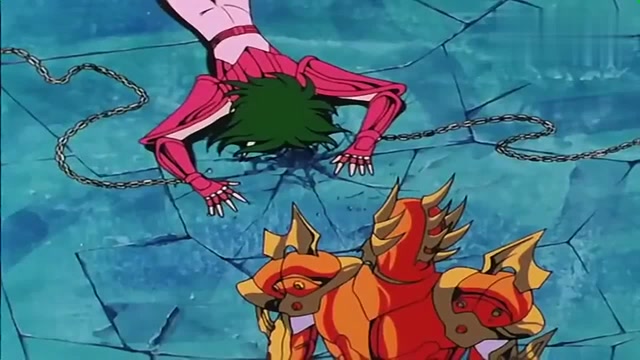 圣斗士星矢海魔兽卡萨是海斗士中实力最弱一个,被一辉虐惨了