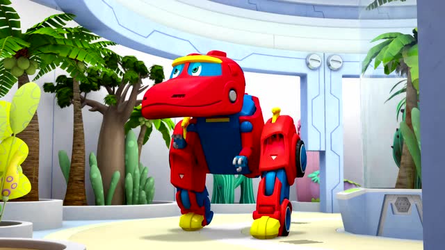 《帮帮龙出动》韦斯说这个恐龙也太胆小了,怎么就不敢出来呢