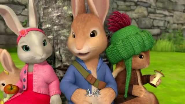 比得兔:比得居然带着妹妹棉球尾在麦格先生的花园里玩耍