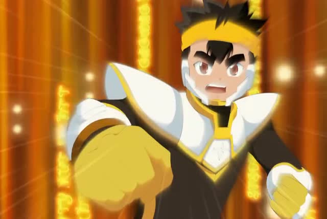 霹雳勇士之元气勇者:亚树的搭档震地龙,超强!