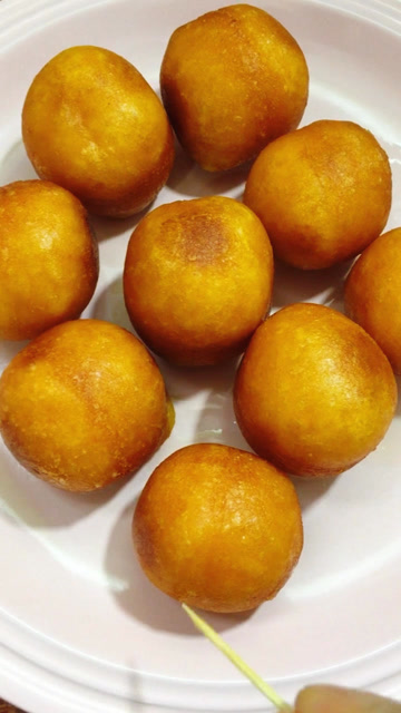 好吃的地瓜小丸子