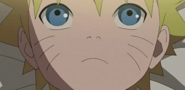 小时候的鸣人,伤心偷着哭一会,哭完出去打野味