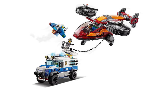 乐高城市系列 60209空警钻研抢劫案套装速拼