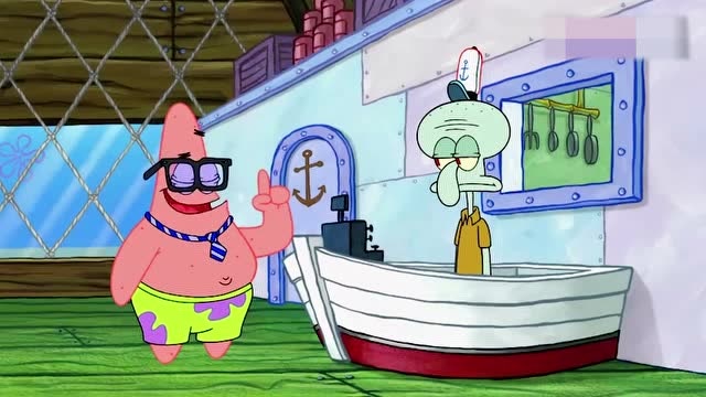 海绵宝宝:派大星为了吃成功人士套餐,穿西装打领带戴眼镜,太萌了!