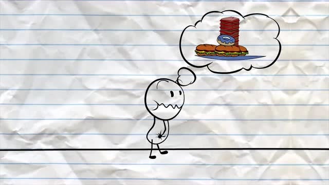 搞笑铅笔画小人:厕所满员,铅笔人非常着急