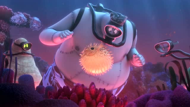 精灵旅社3僵尸是看上这条鱼了吗