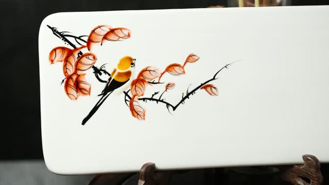果酱画花鸟--周毅食品雕刻绘画系类