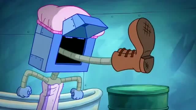 海绵宝宝凯伦对痞老板是真的很好,可惜只是个机器