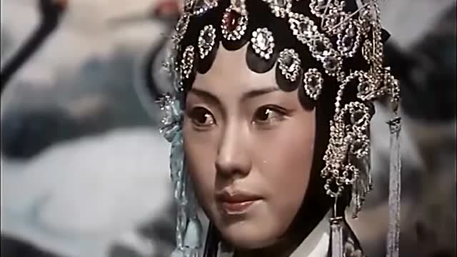 豫剧电影《花枪缘》1985,马金凤,手拉着我的儿小罗成