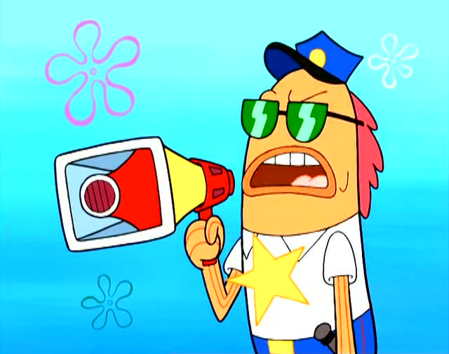 卫生警察让海绵宝宝搬家,说他的房子不适合居住了