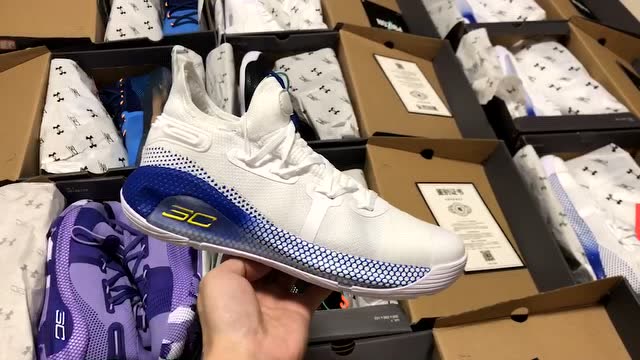 纯原库里6勇士白蓝实拍