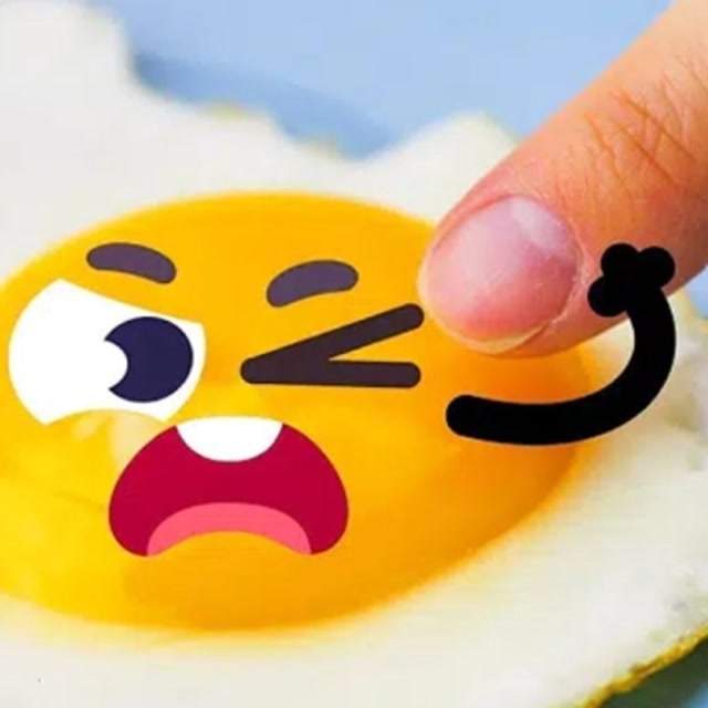 可爱的涂鸦动画,鸡蛋表情包!