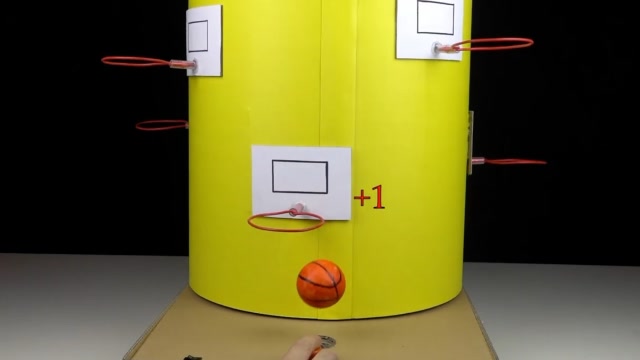 创意手工 如何用纸板手工diy好玩的篮球游戏?