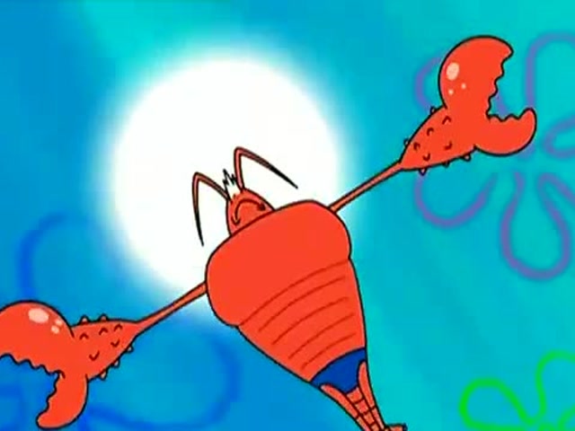 海绵宝宝:拉里跑了很远,然后跳进了海里救人