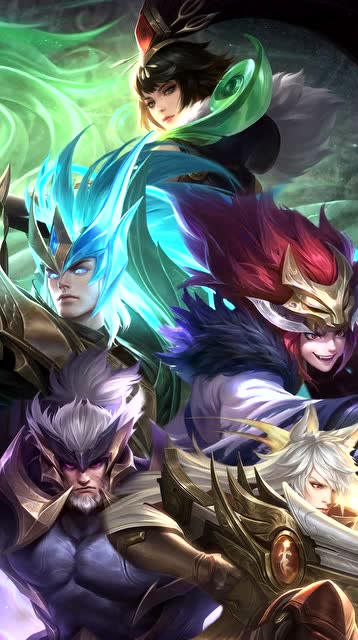 王者荣耀五神兽合体壁纸这台词念的也太整齐了吧