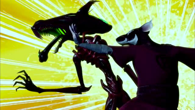 忍者神龟 突变蟑螂的出现还要靠师父才能打败,四只乌龟都吓傻了