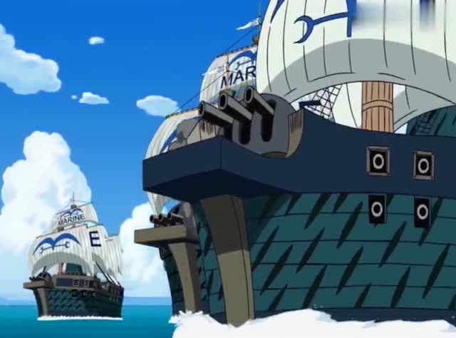 海贼王:草帽团vs海军军舰