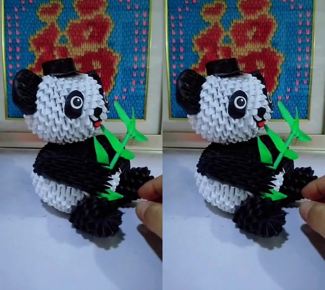 三角插作品小熊猫