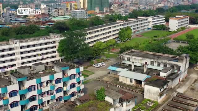 航拍桂平金田二中