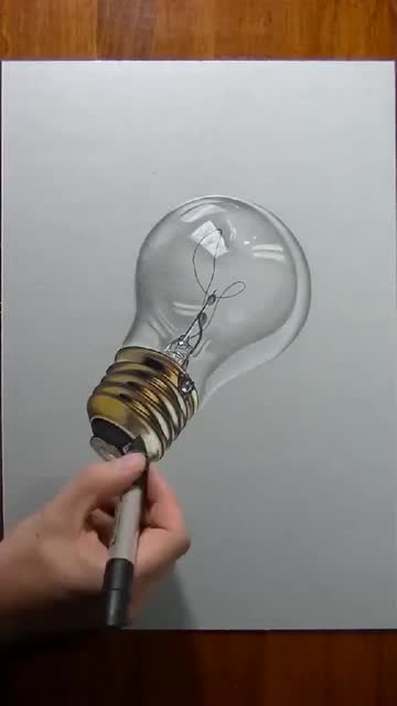 灯泡怎么画速写图片