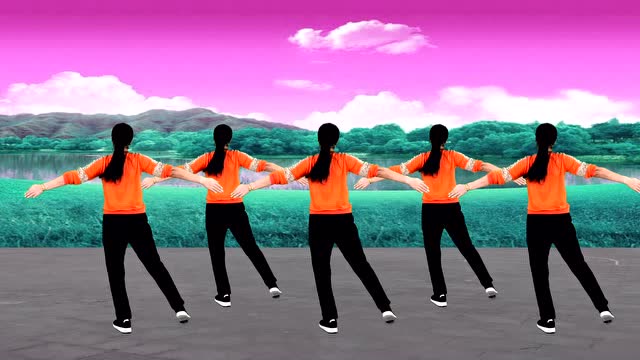 扩胸运动,拉伸腰腹肌,歌好听舞简单