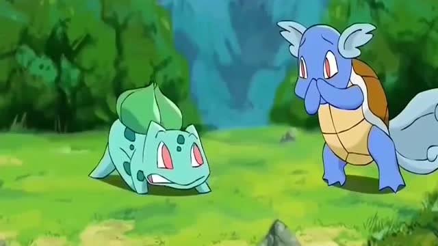精灵宝可梦:小火龙,杰尼龟进化变身,实在太酷炫了!
