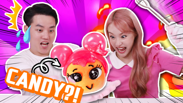 嘿基尼  甜甜的基尼基尼!糖果制作的大挑战 食玩吃播-基尼