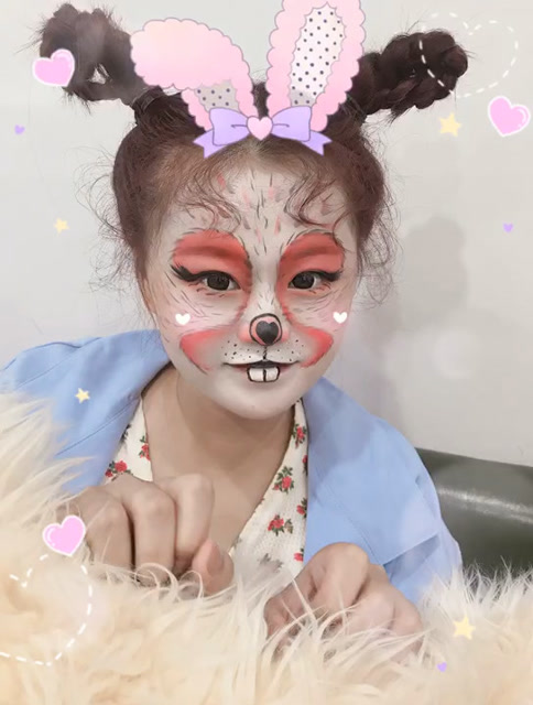 淄博小乐化妆培训学校今日兔子仿妆