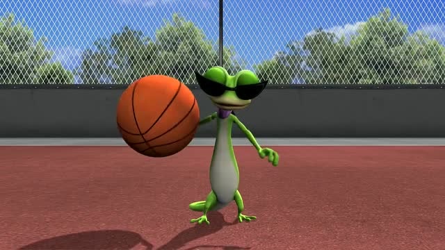 倒霉熊:没想到蜥蜴有如此篮球技术!可比"某星"强多了!