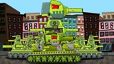 坦克世界动画片：kv-44巴士灰色钢铁坦克之战