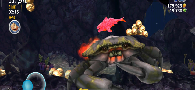 饥饿鲨进化纵火狂鲨挑战巨型螃蟹谁会胜利