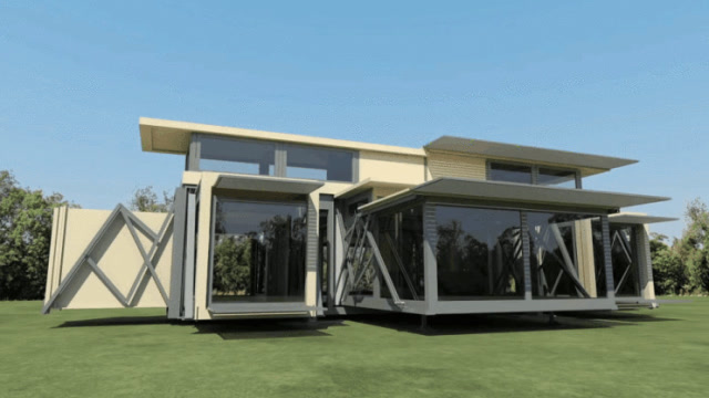 世界首款"可折叠移动房子"售价只需要10万英镑,10分钟就能能入住