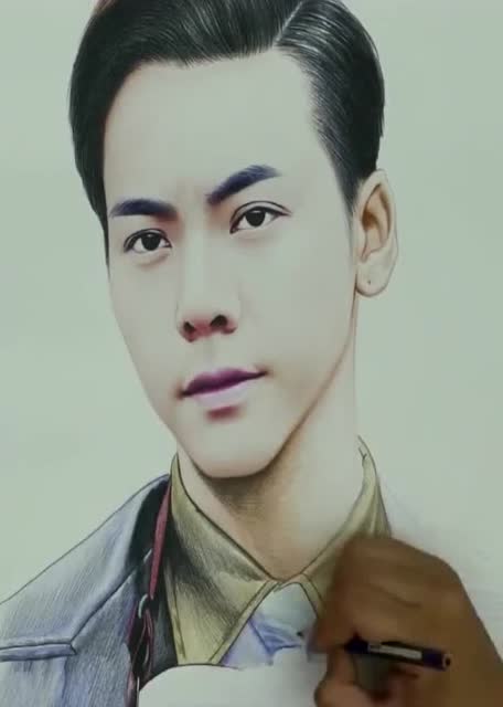 手绘张大佛爷陈伟霆,演技真的没的说,有多少喜欢他的