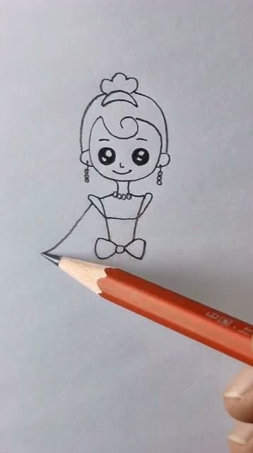 简笔画一个小妹妹