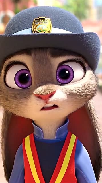 我好喜欢朱迪的两个大耳朵,就像辫子似的,太可爱了!