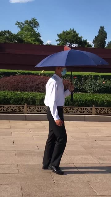 天安门前的黑衣人就凭着挑伞的姿势就把我迷住了