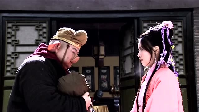 西游记,高小姐与猪八戒日久生情,猪八戒离去时,哭成泪人
