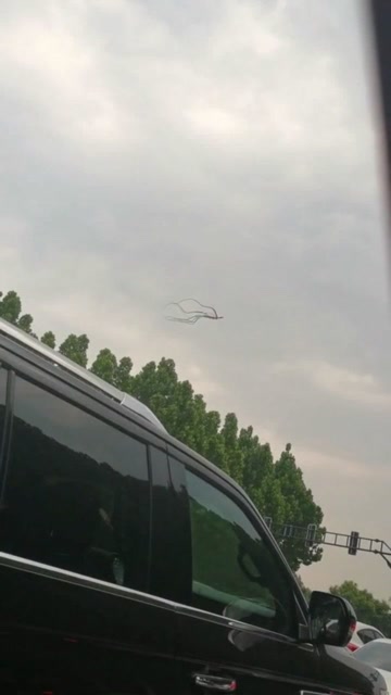 上次有人放观音菩萨,害我跪了好久,才发现是风筝!