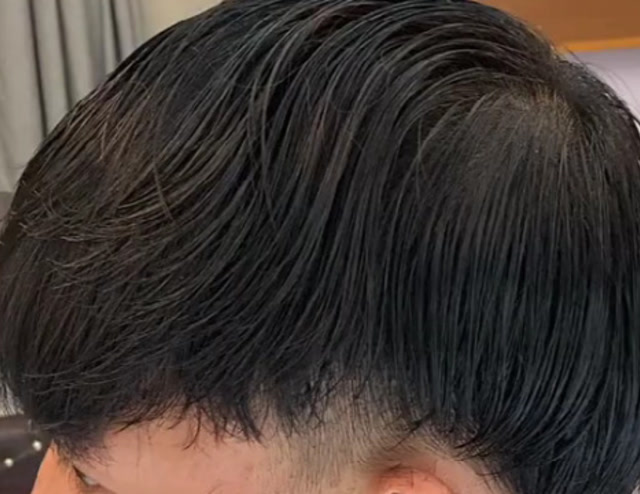 烟花狼尾烫发全过程完成那一刻小哥哥好像变了个人太帅了