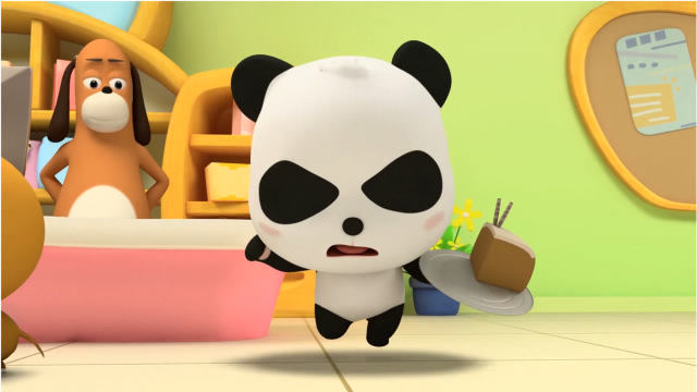 宝宝巴士:皮皮光吃东西不办事,奇奇气得直跳脚