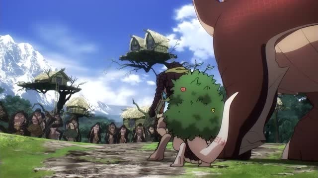 overlord:库鲁雪披了一头花草,被龙牙族族长当成了植物系