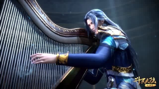 斗罗大陆会弹竖琴的唐三太帅了我看呆了