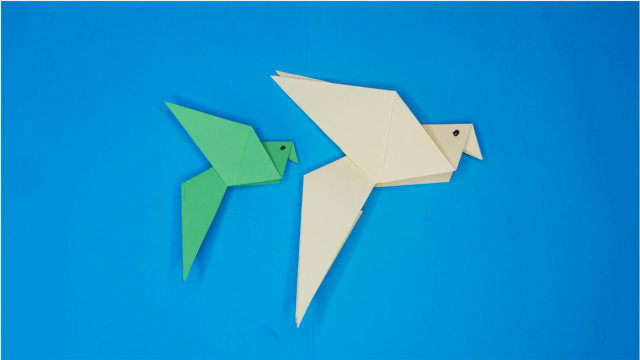 宝宝学折纸:折纸基础篇,这个方法做折纸燕子很容易上手,超简单