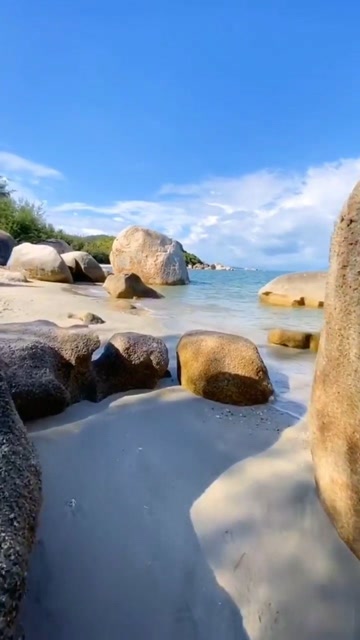 惠州 惠东双月湾与巽寮湾之间一个超美的原生态沙滩,碧甲情人湾,自驾